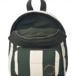 LW14892 – Sage backpack printed – 7391 Stripe_ Hunter green-sandy – Extra 1